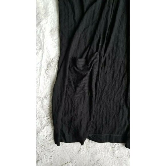 ✨️CL Preston & York Rich Black Open Cardigan Front Pockets NWT Size XL - Picture 3 of 8